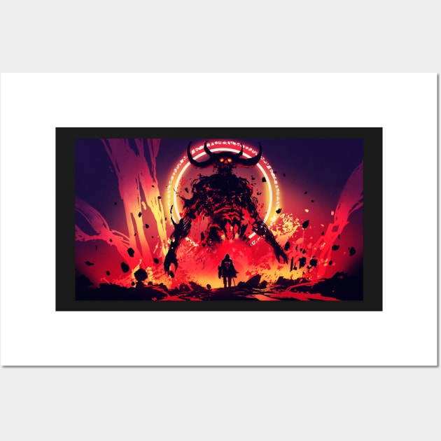 Lava Demon Wall Art by Naturestory